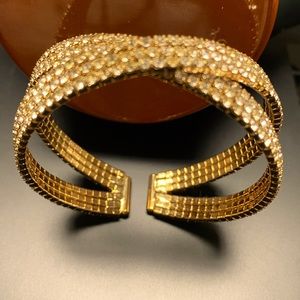 X-Cuff Gold Plated Bracelet